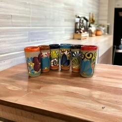 Talavera Hand-Painted Mexican Shot Glass | Terracotta Artisan Craft -Pottery And Glassware il fullxfull.5865993093 9k0y 06b231eb ce27 4386 951e e4973b4a94e5