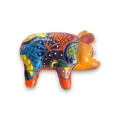 Vibrant Talavera Pig Statue | Colorful Handmade Mexican Animal Pottery (Medium) -Pottery And Glassware il fullxfull.5917477008 azl4