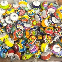 Colorful Talavera Drawer Pull | Handcrafted Mexican Cabinet Knob -Pottery And Glassware il fullxfull.5927178460 45ok