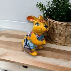 Talavera Bunny Statue | Colorful Hand-Painted Mexican Rabbit Decor -Pottery And Glassware il fullxfull.5955893228 fkz0 7a79d2cc 153c 4d9e a54f b3e1be3995a0