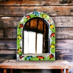 Vibrant Talavera Mirror Wall Art | Colorful Mexican Artisan Decor (Medium) -Pottery And Glassware il fullxfull.5955904620 padx 20fa58e7 c060 4bee a20e 66d8b9668f56