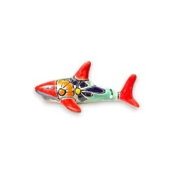 Talavera Shark Figurine | Colorful Handcrafted Mexican Art -Pottery And Glassware il fullxfull.5955937634 g99t d5f839d3 35e2 476c 8bcb 0aa80d563937