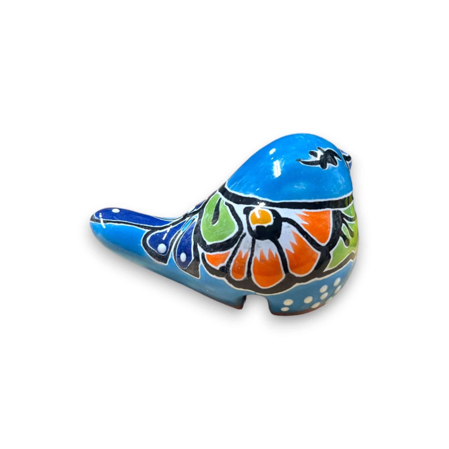 Handcrafted Talavera Bird Figurine | Mexican Flower Pot Decoration (Small) 6 Handcrafted Talavera Bird Figurine | Mexican Flower Pot Decoration (Small) - Image 6