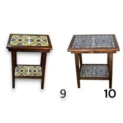 Talavera Tile End Table | Handmade Mexican Wood Accent Furniture -Pottery And Glassware il fullxfull.5956004338 rnt5 Photoroom