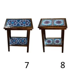 Talavera Tile End Table | Handmade Mexican Wood Accent Furniture -Pottery And Glassware il fullxfull.5956004508 gyqy
