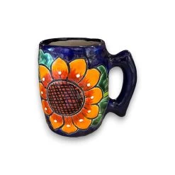 Colorful Handcrafted Mexican Coffee Mug | Talavera Ceramic Art -Pottery And Glassware il fullxfull.5975253827 gb36