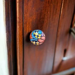 Colorful Talavera Drawer Pull | Handcrafted Mexican Cabinet Knob -Pottery And Glassware il fullxfull.5975258845 3e5z
