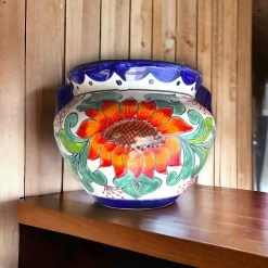 Handcrafted Talavera Decor Planter | Artisan-Made Mexican Flower Pot -Pottery And Glassware il fullxfull.5980070249 59vs b07de3ed 72b5 4b29 8437 30d7b94127c8