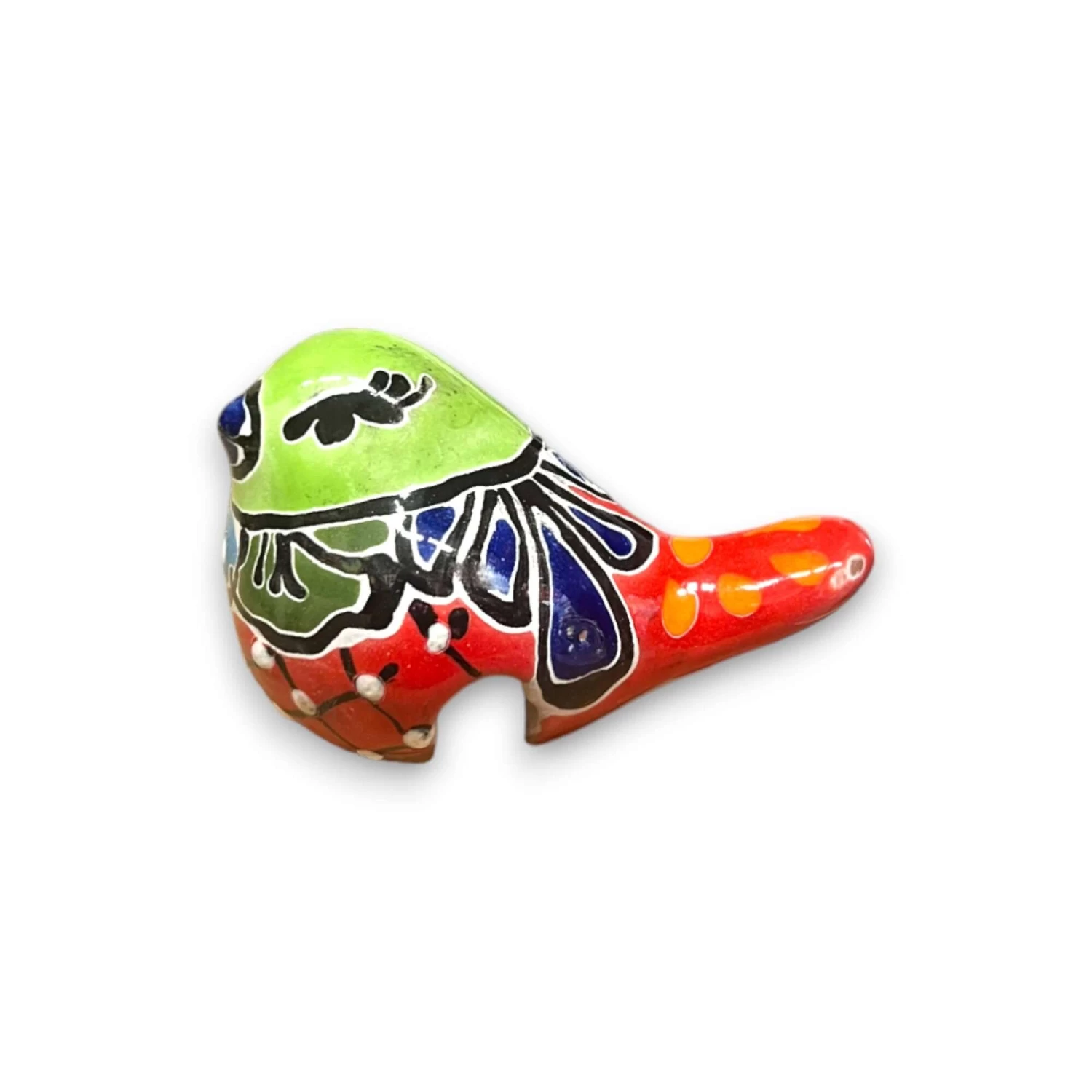 Handcrafted Talavera Bird Figurine | Mexican Flower Pot Decoration (Small) 5 Handcrafted Talavera Bird Figurine | Mexican Flower Pot Decoration (Small) - Image 5