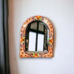 Vibrant Talavera Mirror Wall Art | Colorful Mexican Artisan Decor (Medium) -Pottery And Glassware il fullxfull.6003978189 amzu 32ccd277 c0fe 47b7 b874 8055a6d1551d