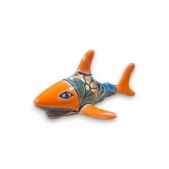 Talavera Shark Figurine | Colorful Handcrafted Mexican Art -Pottery And Glassware il fullxfull.6004011061 gjmk 3baafa92 ab2b 4a90 a31b 7249891661a3