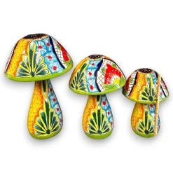 Talavera Mushroom Statue Set | Hand-Painted Mexican Garden Decor -Pottery And Glassware il fullxfull.6015277185 5tpx 4f9be81f 3fa0 4c27 adb3 f984b624f067