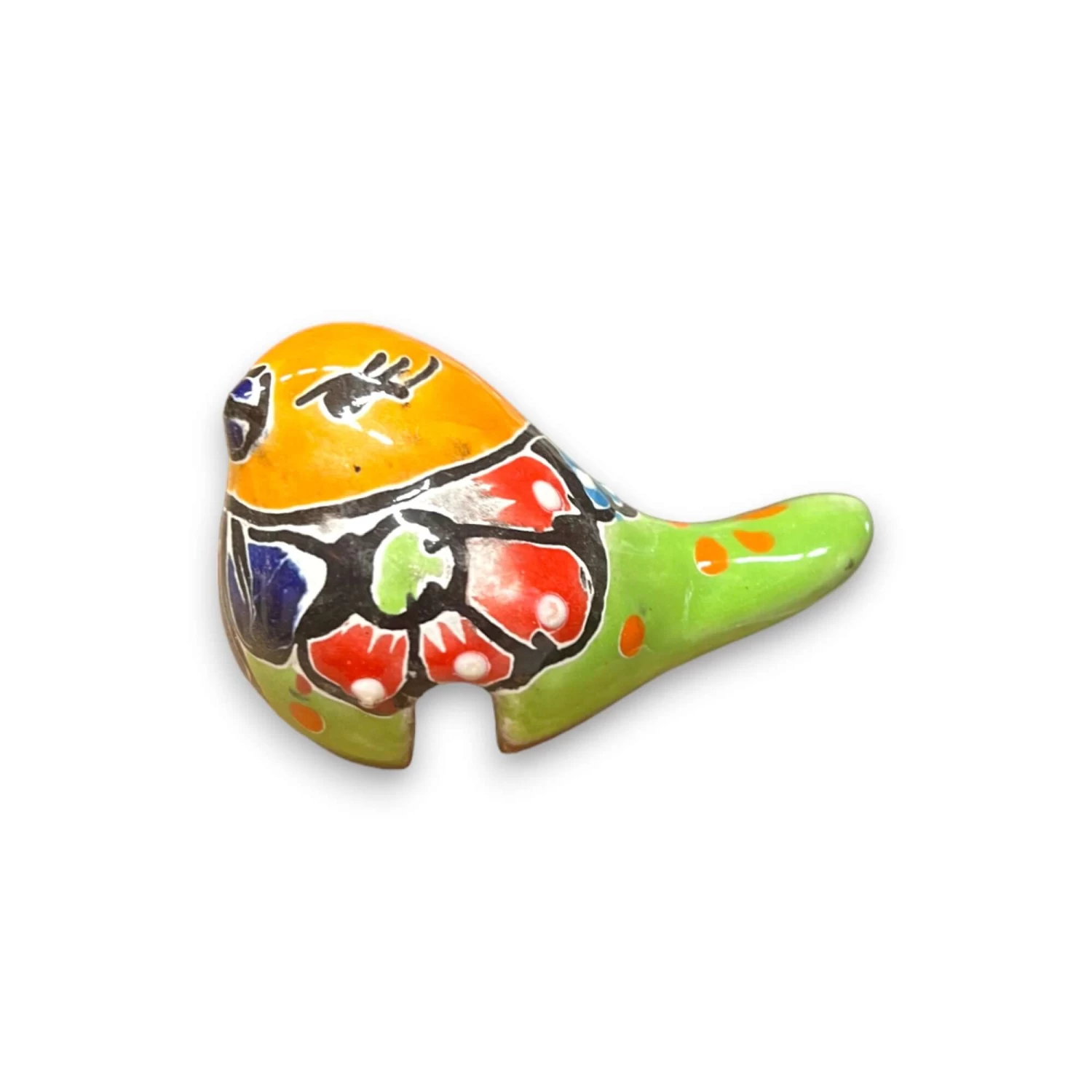 Handcrafted Talavera Bird Figurine | Mexican Flower Pot Decoration (Small) 3 Handcrafted Talavera Bird Figurine | Mexican Flower Pot Decoration (Small) - Image 3