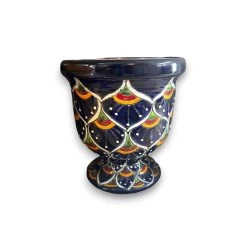 Hand-Painted Talavera Flower Pot | Colorful Peacock Design Planter (Medium) -Pottery And Glassware il fullxfull.6032196179 nliu