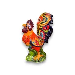 Talavera Rooster Statue | Large Hand-Painted Ceramic Decor -Pottery And Glassware il fullxfull.6035556176 pzw2 bf390f2d d238 470b 8941 6ef453ce936d