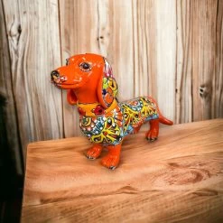 Talavera Dachshund Statue | Colorful Hand-Painted Dog Figurine -Pottery And Glassware il fullxfull.6083574313 1n8r 25789a22 17ac 4f35 ac51 bff90bf4154b