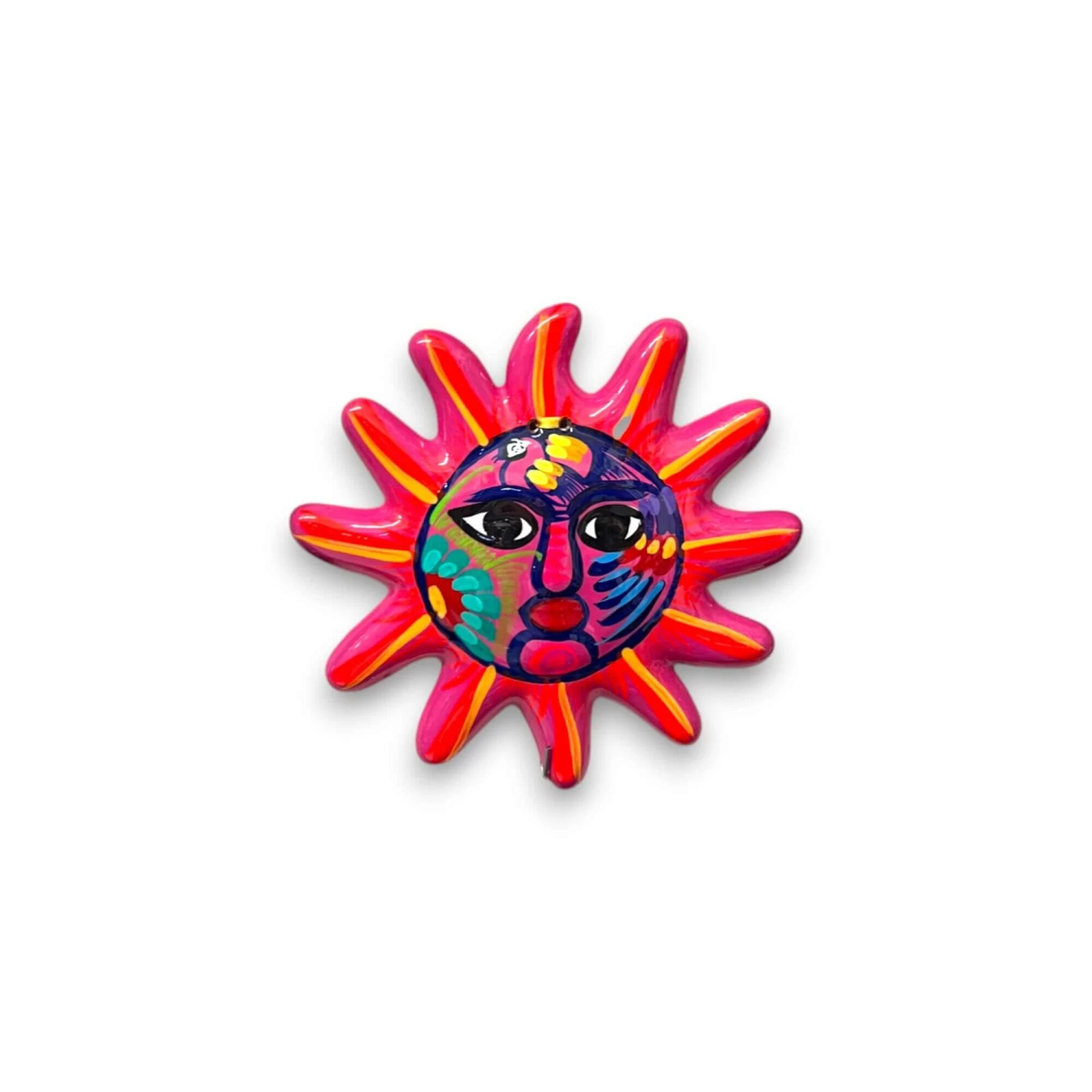Hand-Painted Guerrero Sun Wall Art | Mexican Folk Decor 5 Hand-Painted Guerrero Sun Wall Art | Mexican Folk Decor - Image 5