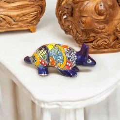 Talavera Armadillo Figurine | Hand-Painted Mexican Decor -Pottery And Glassware il fullxfull.6159776742 9cjk d92a579c 3f4f 4576 8e51 9dbe5e8853ad