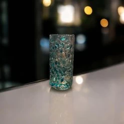 Artisanal Teal Confetti Double Shot Glass | Handmade Mexican Glassware -Pottery And Glassware il fullxfull.6209598617 71ns