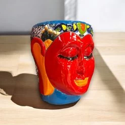 Talavera Face Planter | Hand-Painted Mexican Lady Pot Folk Art 9 Talavera Face Planter | Hand-Painted Mexican Lady Pot Folk Art -Pottery And Glassware il fullxfull.6292037843 fxz5 dea4288a c8a1 4fa2 bb98 a2afc8d5edfb