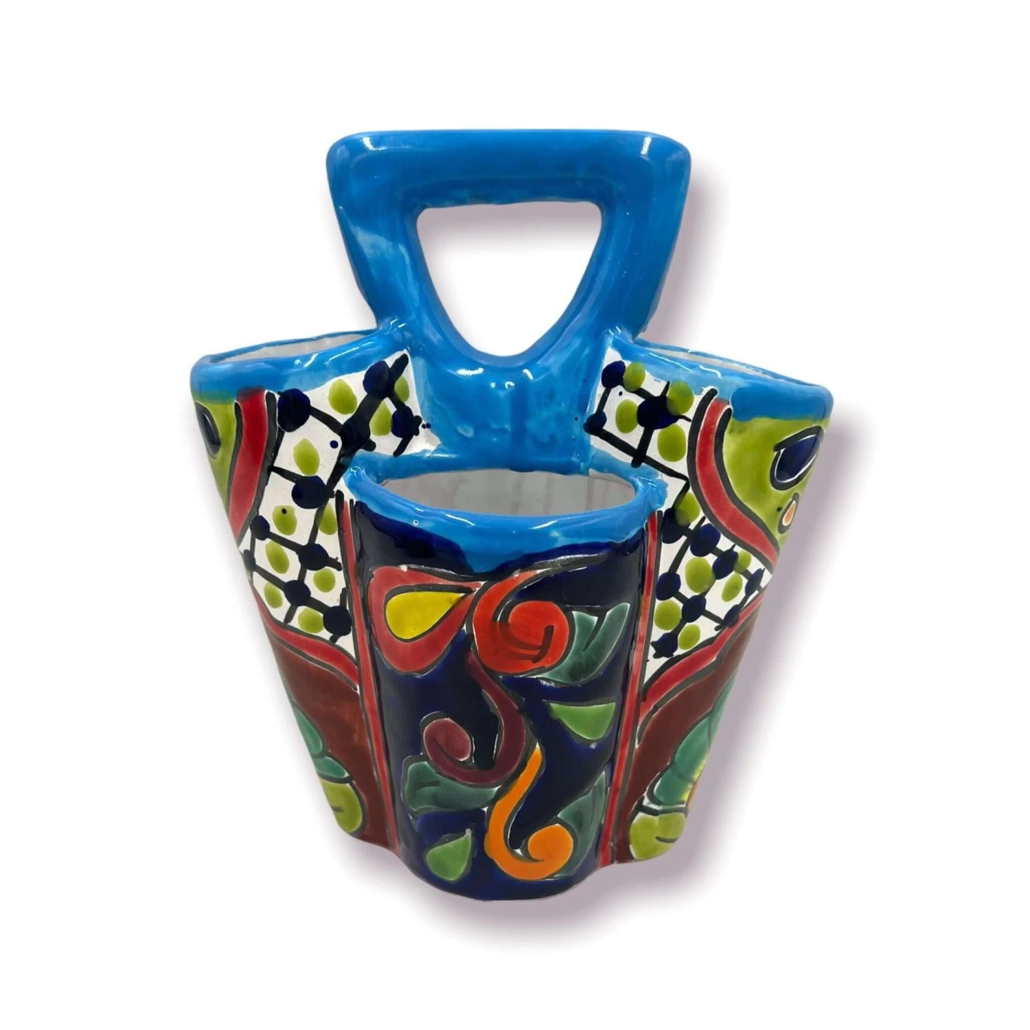 Talavera Utensil Holder | Colorful Handcrafted Mexican Organizer 4 Talavera Utensil Holder | Colorful Handcrafted Mexican Organizer - Image 4