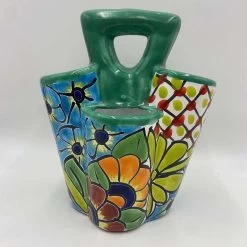 Talavera Utensil Holder | Colorful Handcrafted Mexican Organizer 12 Talavera Utensil Holder | Colorful Handcrafted Mexican Organizer -Pottery And Glassware il fullxfull.6462814698 7xiz