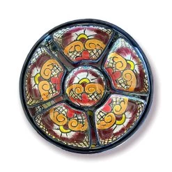 Mexican Handmade Talavera Sectional Appetizer Tray | Hand Painted Pottery -Pottery And Glassware il fullxfull.6462884182 ecot