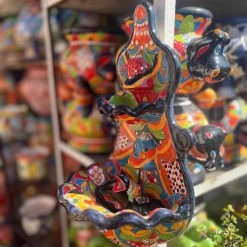 Handmade Mexican Talavera Wall Fountain | Authentic Art Decor (Large) -Pottery And Glassware il fullxfull.6497519865 s2om
