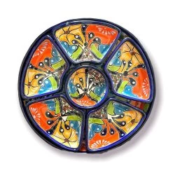 Mexican Handmade Talavera Sectional Appetizer Tray | Hand Painted Pottery -Pottery And Glassware il fullxfull.6510988863 4td5