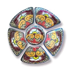 Mexican Handmade Talavera Sectional Appetizer Tray | Hand Painted Pottery -Pottery And Glassware il fullxfull.6510988981 tmrw