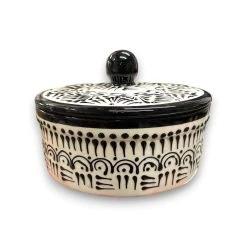 Black Talavera Tortilla Warmer | Handmade Puebla Ceramic Dish -Pottery And Glassware il fullxfull.6511001473 pd85