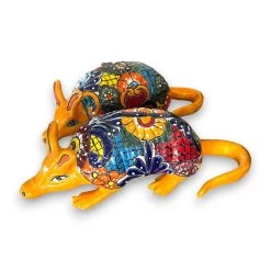 Talavera Armadillo Statue | Hand-Painted Mexican Folk Art Animal -Pottery And Glassware il fullxfull.6710045703 jy0h