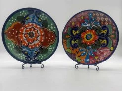 8" Talavera Dinner Plate | Hand-Painted Mexican Folk Art Dish 11 8" Talavera Dinner Plate | Hand-Painted Mexican Folk Art Dish -Pottery And Glassware il fullxfull.6710053173 suau