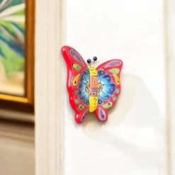 Talavera Butterfly Wall Hanging | Petite Animal Decor -Pottery And Glassware talavera butterfly wall hanging colorful ceramic decor