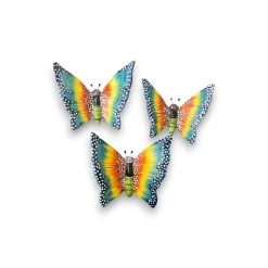 Set Of 3 Talavera Butterfly Wall Hangings | Handmade Ceramic Decor 13 Set Of 3 Talavera Butterfly Wall Hangings | Handmade Ceramic Decor -Pottery And Glassware talavera butterfly wall hangings ceramic decor