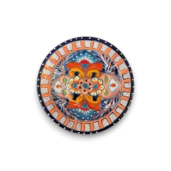 6" Talavera Ceramic Dinner Plate | Authentic Mexican Dinnerware -Pottery And Glassware talavera ceramic dinner plate 6 inch mexican