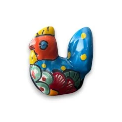 Talavera Chicken Pot Hanger | Small Handmade Mexican Garden Decor -Pottery And Glassware talavera chicken pot hanger handmade