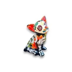 Talavera Chihuahua Statue | Day Of The Dead Mexican Pottery Decor 7 Talavera Chihuahua Statue | Day Of The Dead Mexican Pottery Decor -Pottery And Glassware talavera chihuahua statue day of dead decor
