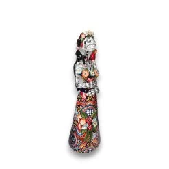 Talavera Catrina Statue | 33" Tall Day Of The Dead Ceramic Figurine -Pottery And Glassware talavera catrina statue 33 inch dia de los muertos