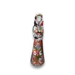 Talavera Catrina Statue | 33" Tall Day Of The Dead Ceramic Figurine -Pottery And Glassware talavera catrina statue day of dead ceramic