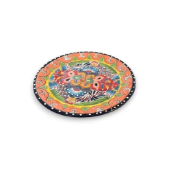 8" Talavera Ceramic Dinner Plate | Authentic Mexican Dinnerware -Pottery And Glassware talavera ceramic dinner plate mexican artistry