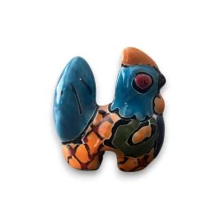 Talavera Chicken Pot Hanger | Small Handmade Mexican Garden Decor -Pottery And Glassware talavera chicken pot hanger handmade mexican decor