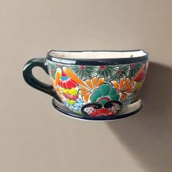 Front Page -Pottery And Glassware talavera coffee cup planter wall pot