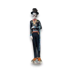 Talavera Catrin Statue | Hand-Painted Day Of The Dead Skeleton Man 7 Talavera Catrin Statue | Hand-Painted Day Of The Dead Skeleton Man -Pottery And Glassware talavera day of dead catlin skeleton figurine