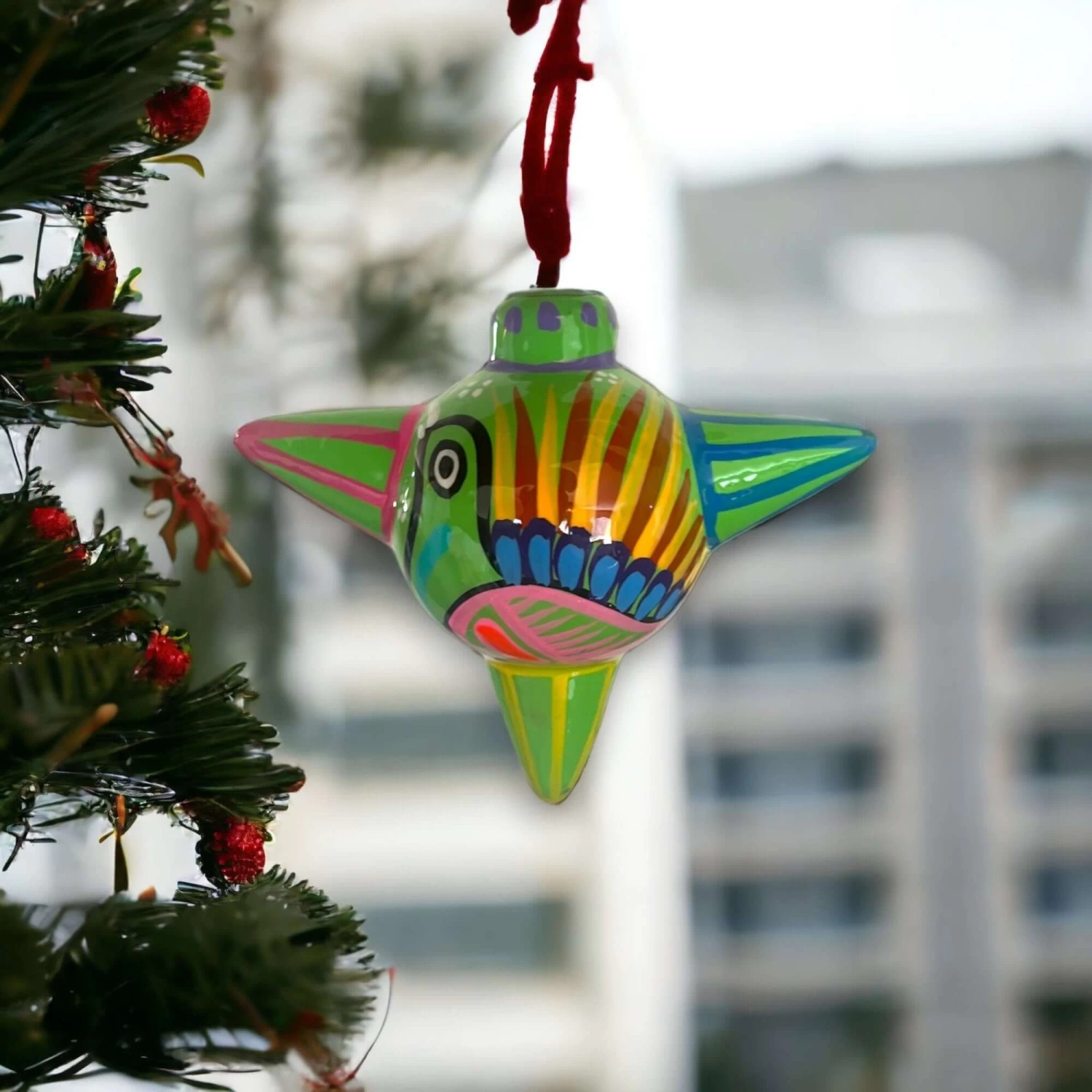 Talavera Christmas Ornaments | Festive Folk Art Decor 3 Talavera Christmas Ornaments | Festive Folk Art Decor - Image 3