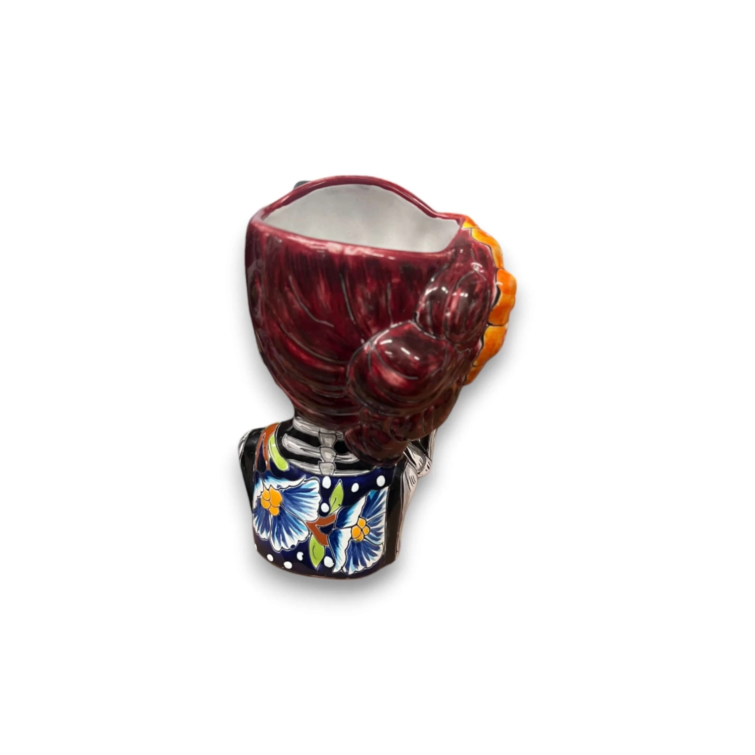 Talavera Day Of The Dead Face Planter | Handmade Skull Ceramic Pot 7 Talavera Day Of The Dead Face Planter | Handmade Skull Ceramic Pot - Image 7