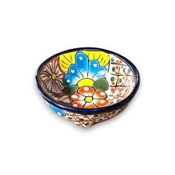 Talavera Salsa Bowl | Hand-Painted Mexican Ceramic Sauce Dish -Pottery And Glassware talavera mexican handmade salsa bowl
