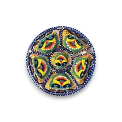 Talavera Sectional Appetizer Tray | Mexican Hand-Painted Pottery -Pottery And Glassware talavera sectional appetizer tray mexican pottery 1